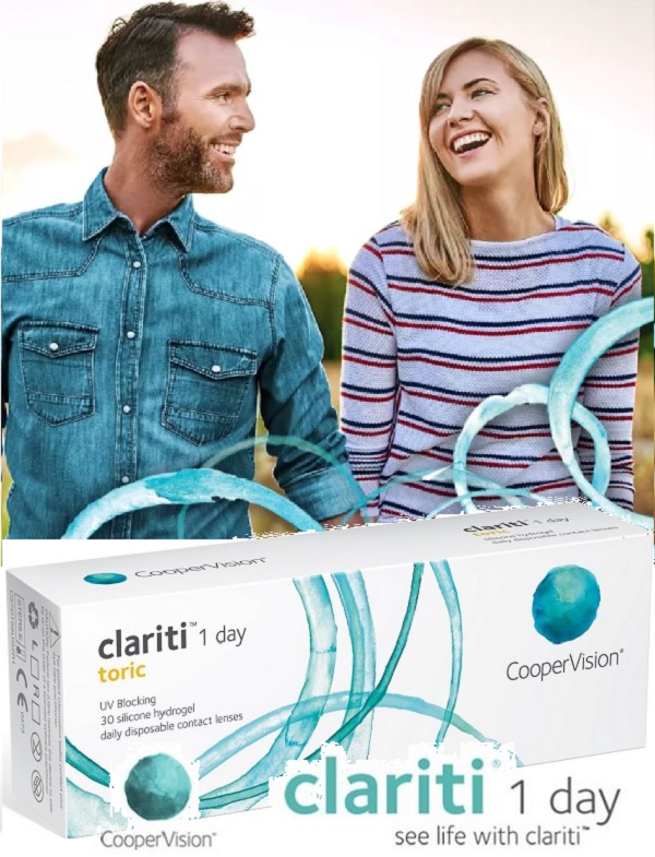 Clariti 1 Day Toric lens for Astigmatism by coopervision
